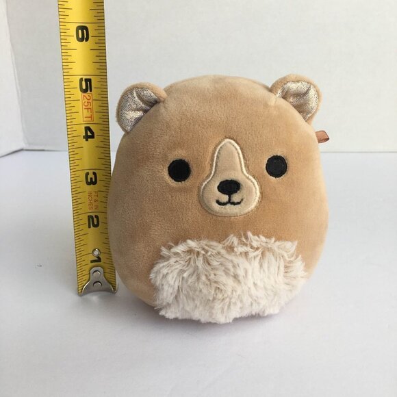 Small Squishmallows Omar the Fuzzy Belly Grizzly Teddy Bear Plush Stuffed Toy - Picture 8 of 8